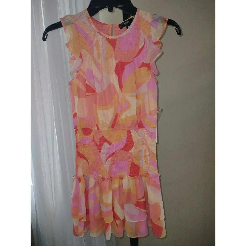 Nwt Aqua Girls Dress Size L